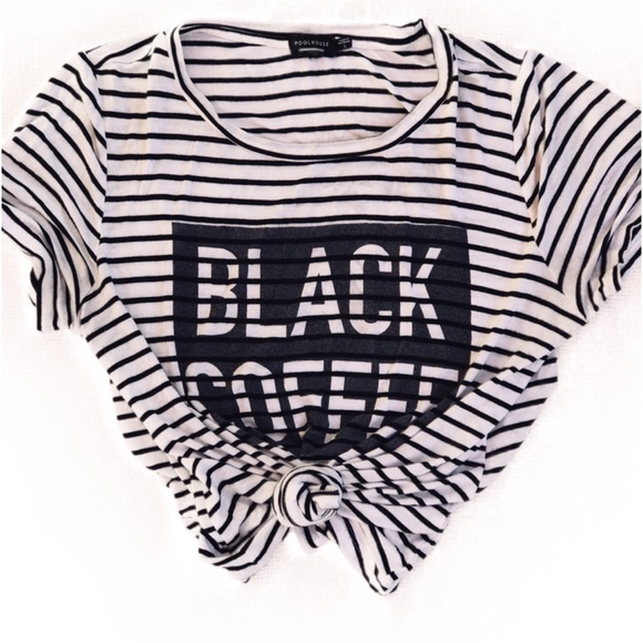 3/$20🌸 POOLHOUSE Striped Graphic Tee - Picture 2 of 7